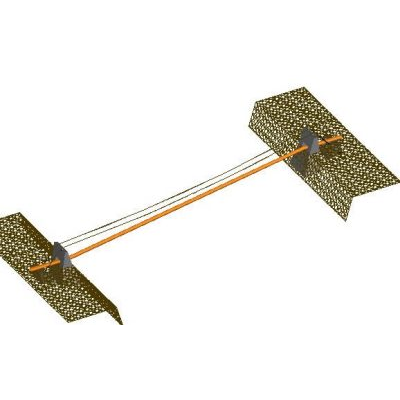 Puente colgante 3d