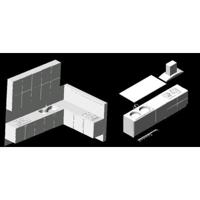 Diseno de cocinas amobladas en 3d