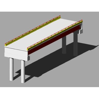 Puente 30 m en 3d