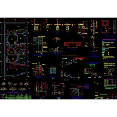 Plano de cimentación 8X20