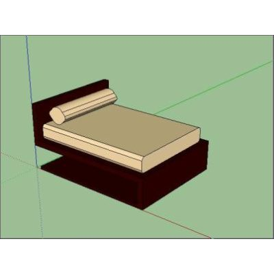Cama matrimonio3d