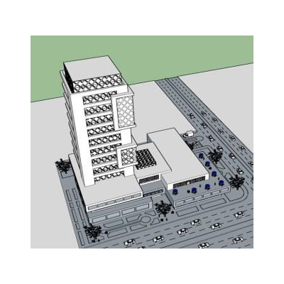 Edificio commercial 3d