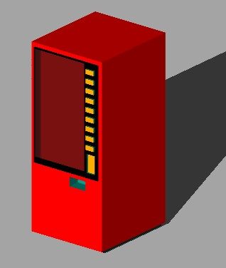 máquina de refrigerante 3d