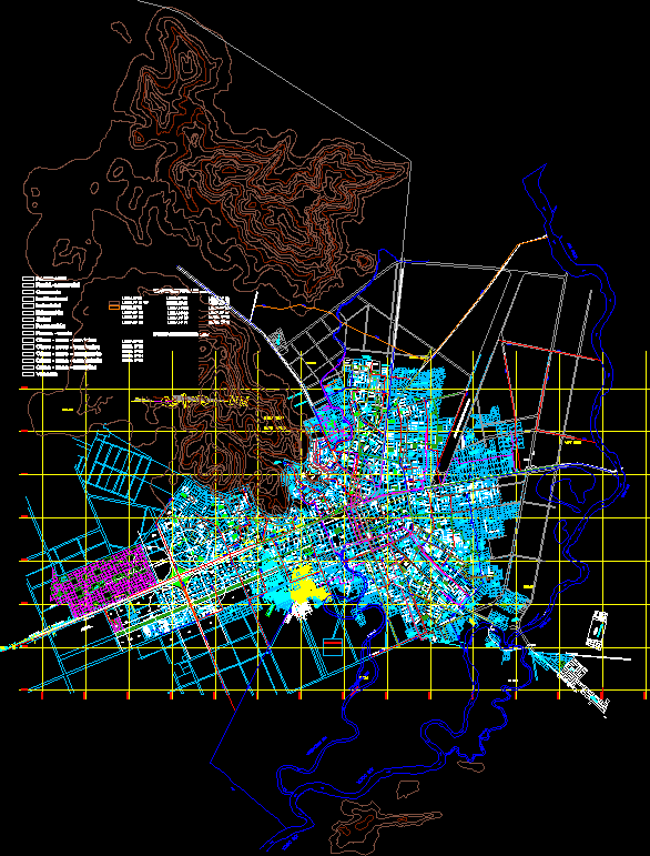 Plano Catastral Ciudad De Juliaca En Dwg Librería Cad