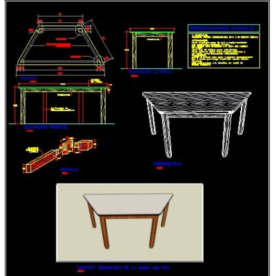 Mesa de madera para jardín de niños