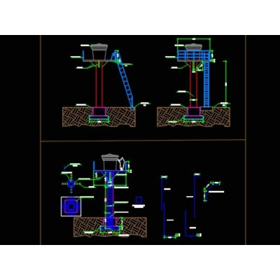 Cimentacion tanque con sistema hidrauico max