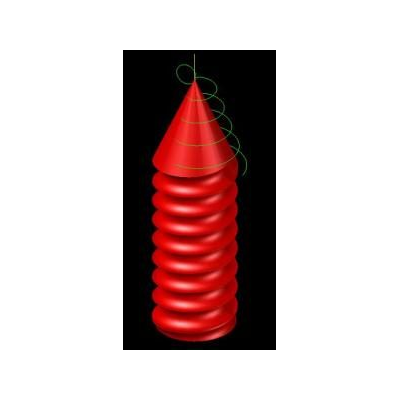 Cuerpo de tornillo 3d