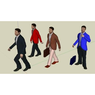 Personas 3d sketchup