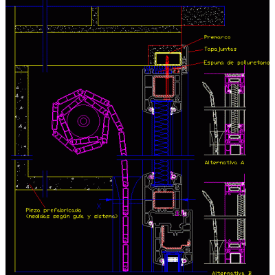 Plano Detallado de Puerta Metálica Enrollable