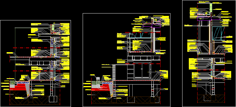 Sections par façade