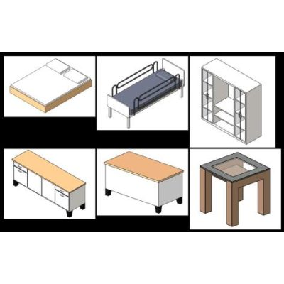 Mobiliarios  para revit
