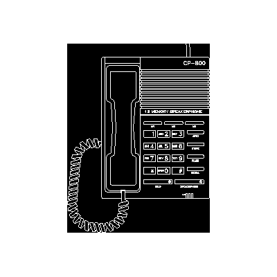 Telefono en vista superior