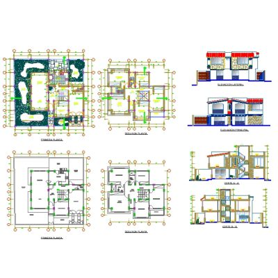 Single-family house with two floors