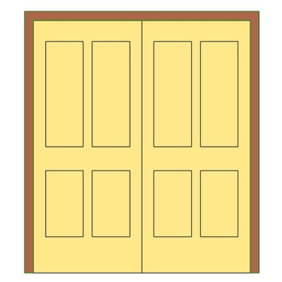 Puerta 2 hojas