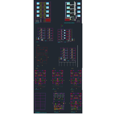 Plano de Edificio de Departamentos