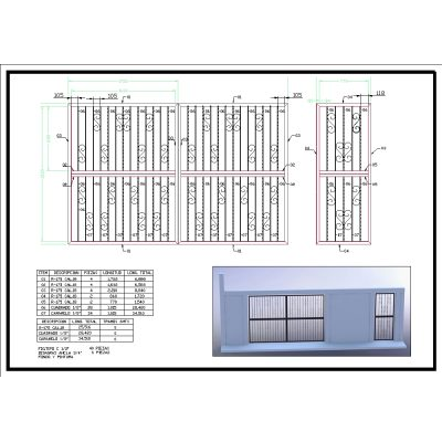 Exploded view gate house room