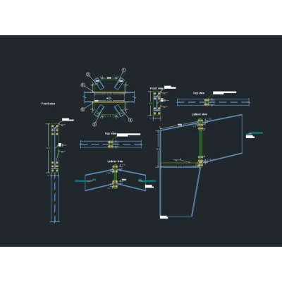 Detalles de conexiones para naves industriales en acero