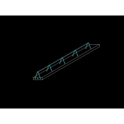 Vigueta preformada para losas - perspectiva