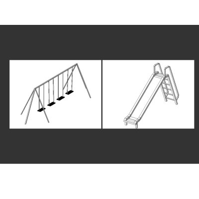 Set de dos juegos infantiles para revit 2009