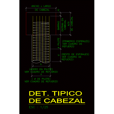 Detalle de pilote