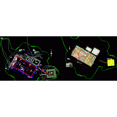 Juego de planos - plataforma petrolera region selva