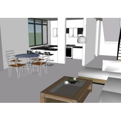Espacio cocina - comedor - estar