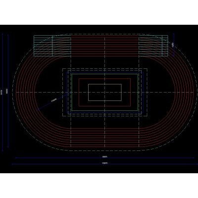 Pista de atletismo de 200 metros indoor con peralte