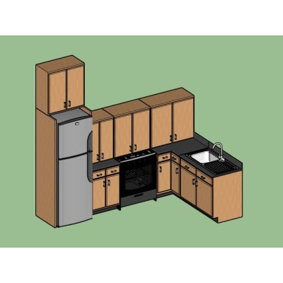 Cocina integral de madera