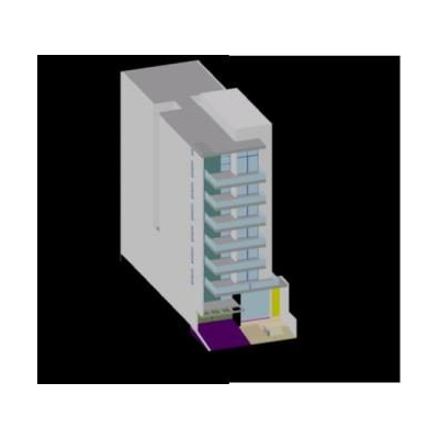 Modelo de edificio de departamentos
