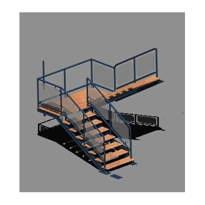 Escalera dos tramos