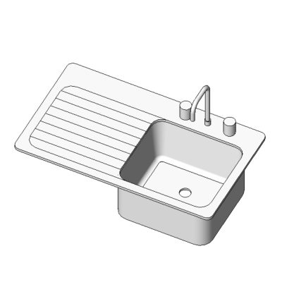 Lavaplatos de 1 fosa de cocina o cocineta