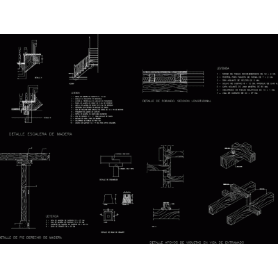Estructuras de madera; detalles constructivos