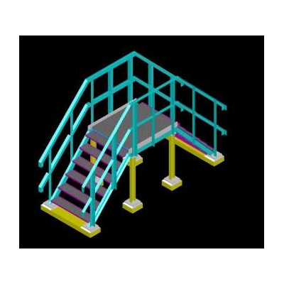 Estructura pasarela 3d