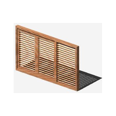 Ventana con postigones 200x110 - 3d