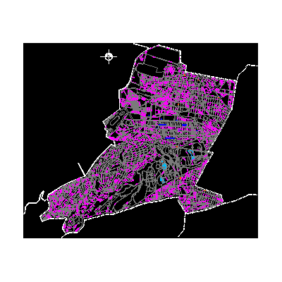 Mapa delegacional de miguel hidalgo; d. f.