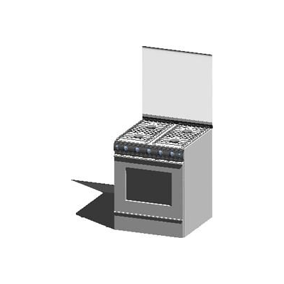 3d kitchen with applied materials