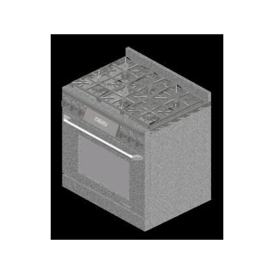 Estufa 3d - cocina 3d