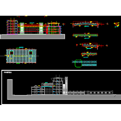 Estructura techo vidriado