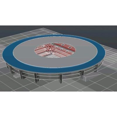 Estadio de futbol 3d
