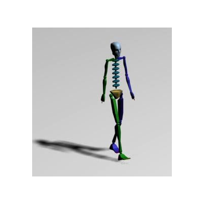 Figura Humana Caminando en 3D