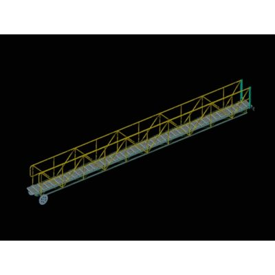 Escalera basculante o rodante para tanques de techo flotante