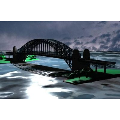 Puente carretero 3d