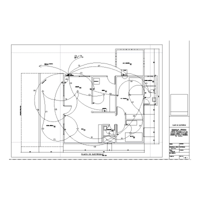 Plano Electrico de Vivienda Simple