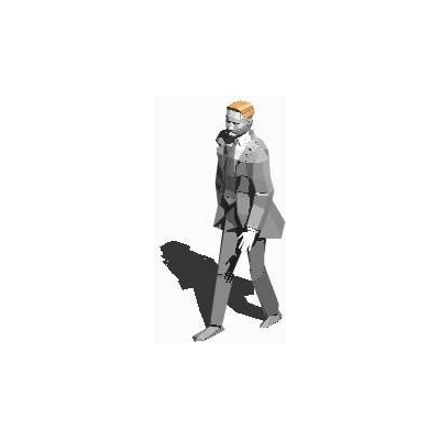 Ejecutivo Caminante en 3D
