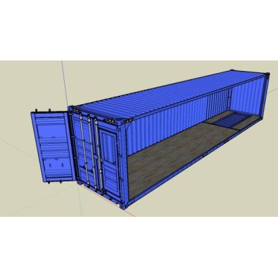 40 contenedores hq modelada en alto detalle