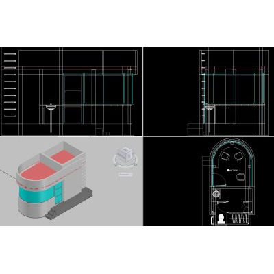 Caseta de vigilancia en 3d