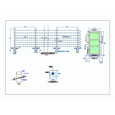 Plano de cerco  perimetrico  .