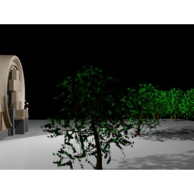 Entrada Monumental de Cementerio en 3D