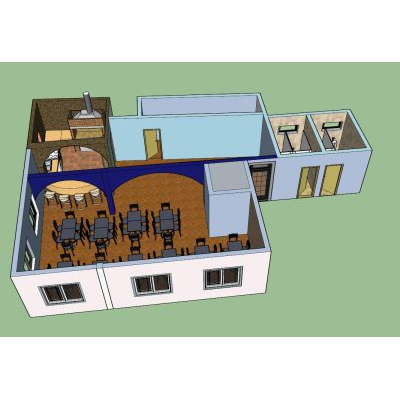 Salon de eventos 3d