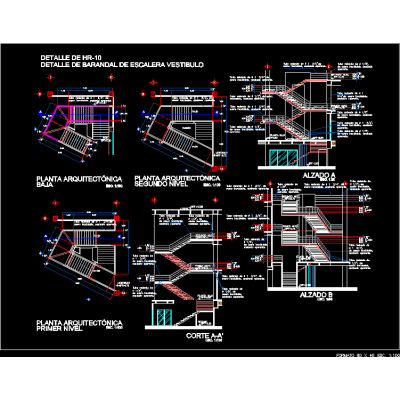 Escalera Metalica Detallada